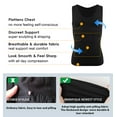 thumbnail image 2 of 2 Packs Compression Shirt Men Slimming Undershirt Body Shaper Vest, Gynecomastia Compression Tank Top, Shapewear Tummy Control, 2 of 6