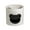 C, variant on Bear Pencil Holder Organizer | Desktop Accessories Plastic | 3 Slot Pen Storage Cup, Hollow Design, Round Base | Durable , 4.33"x4.29" | Cute, Modern Office Desk Supplies