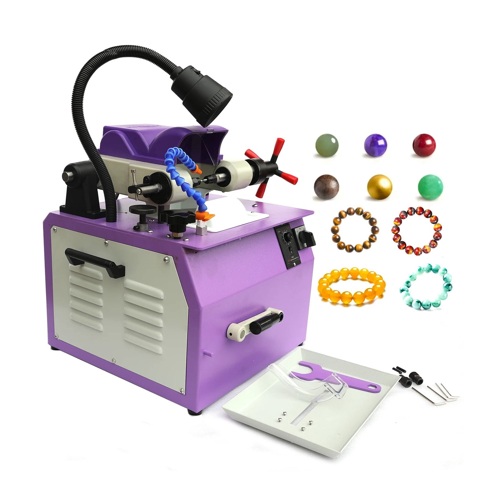 Lapidary Jewelry Making Equipment, Stone Grinding Machine, Stone Polishing Machine Beads Making ,Powerhouse Performance