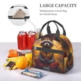 thumbnail image 2 of Sigee Sunset Flower Meditating Raccoon for Reusable Lunch Box for Men/Women for Work, Office, Picnic - Spacious, Lightweight, and Easy to Clean, 2 of 5