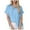 Z1-Sky Blue, variant on vigerkar Polo Shirts for Women 2025 Summer Tops Dressy Casual Ladies Button Down Blouses Trendy Short Sleeve Tshirts Clothes Black, M