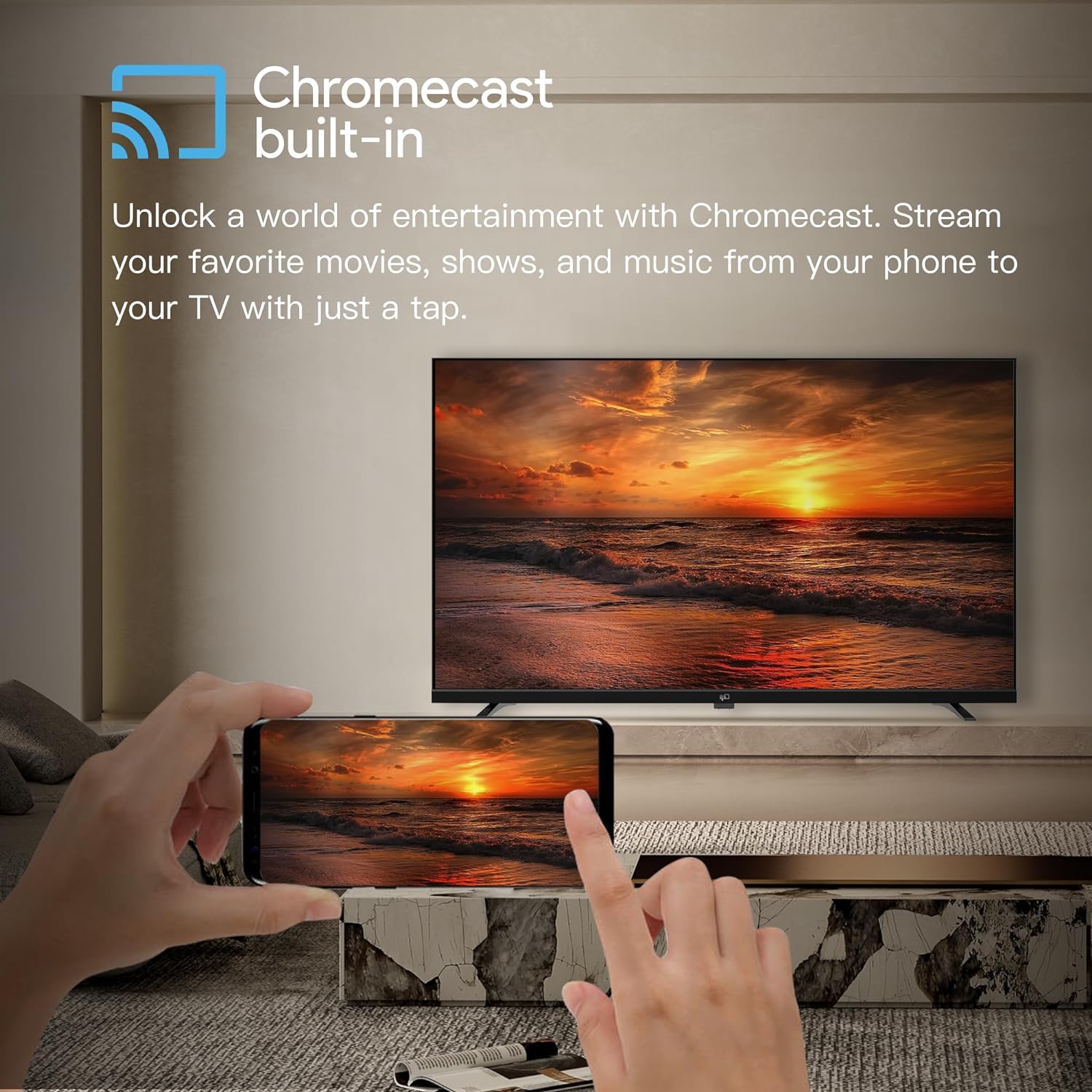 2024 Model FPD 32-inch Smart TV with Google TV HD 720p, Google Play & Chromecast Built-in, HDR 10, Dolby Audio, Voice Remote - Stream Live TV in The Comfort of Your Home (Palette-Series, CG32-P3)