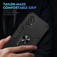 thumbnail image 5 of Phone Case for Samsung Galaxy A33 5G Hybrid Case with Ring Kickstand, Heavy Duty Protection Armor Case with Comfortable Grip Support Magnetic Car Mount for Samsung Galaxy A33 5G - Black, 5 of 7