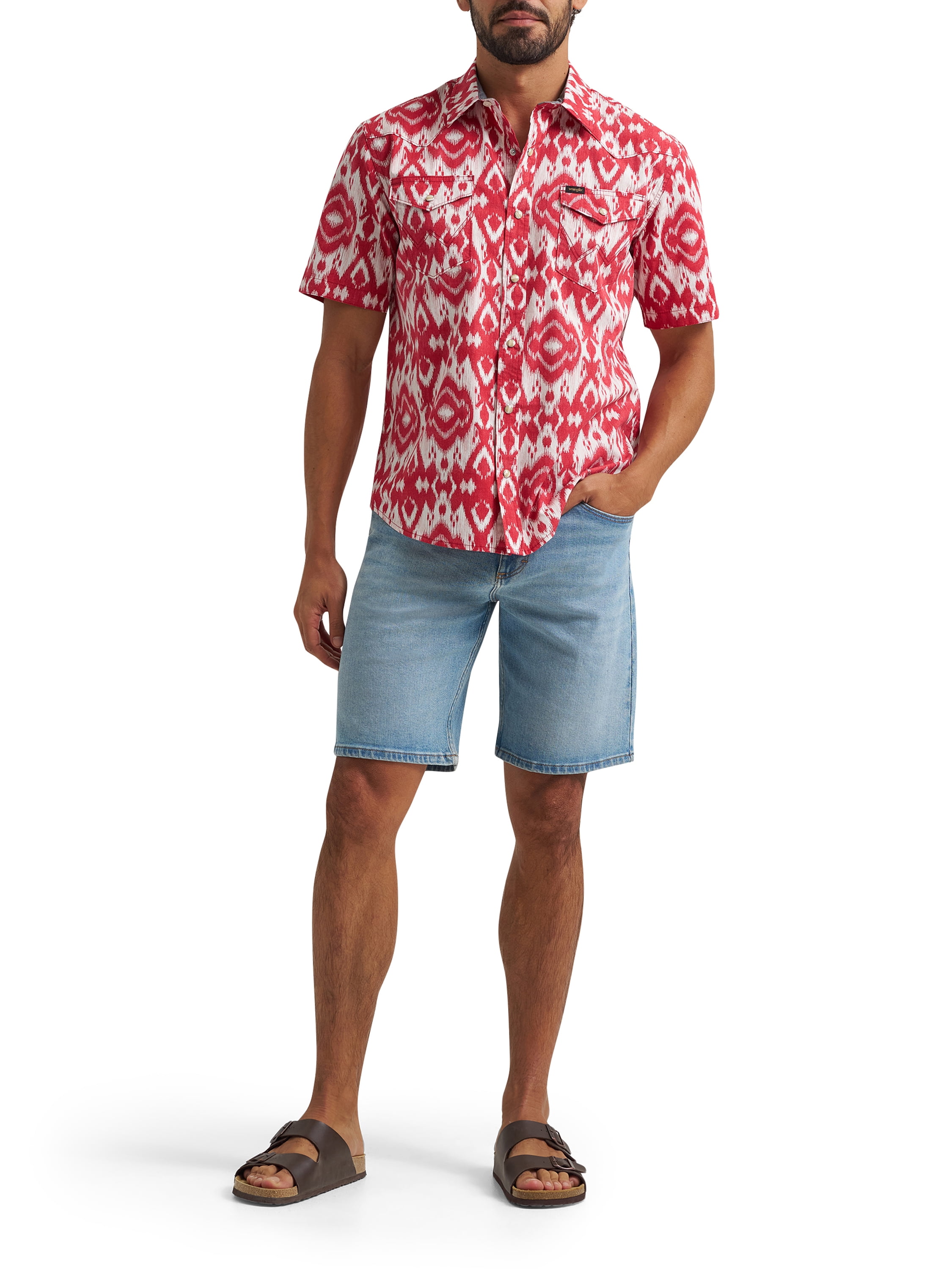 Wrangler® Men's Western Inspired Short Sleeve Shirt