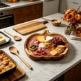 thumbnail image 4 of Harvest‑Shaped Serving Board Fall‑Themed Contoured Solid Tray Decorative Platter for Breakfast and Fruit Serving, 4 of 6
