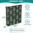 thumbnail image 3 of FORMRS 3 Ring Binder with Pockets 1.5" D-Rings Clip Board 200 Sheets Capacity, Green Plants, 3 of 8