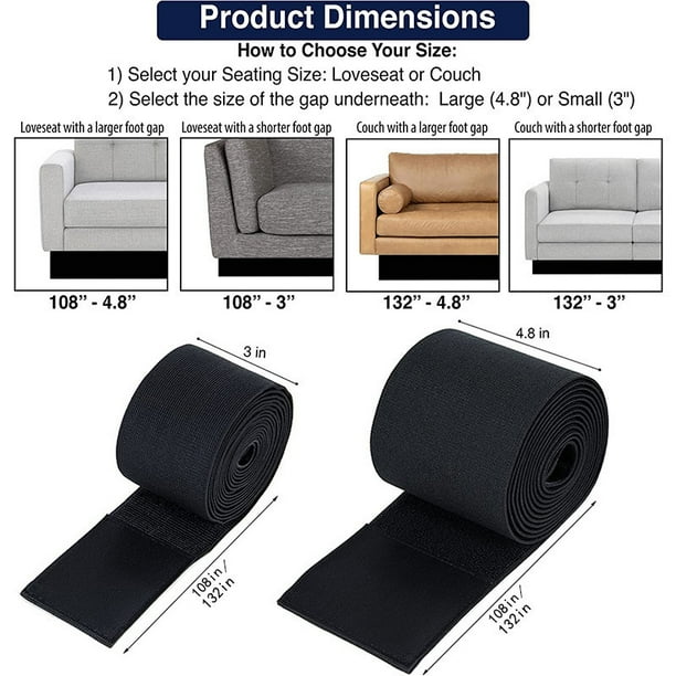 Toy Blocker for Under Couch Blocker for Under Sofa Adjustable Bed
