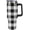 Black-Style, variant on Stainless Steel Tumbler 40oz, Black Grey Buffalo Plaid Leakproof Tumblers Insulated Water Bottle with Straw And Lid, Car Coffee Cups Travel Mug Universal Fits for Water, Iced Tea Or Coffee