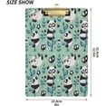 thumbnail image 3 of Coolnut Panda Acrylic Clipboard with Low Profile Gold Metal Clip Standard A4 Letter Size Decorative Clipboards for Office,Jobsite,Medical,School, 3 of 7