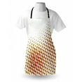 thumbnail image 3 of Abstract Apron Colorful Halftone Effect with Geometric Abstract Shapes Dots Pattern Print, Unisex Kitchen Bib Apron with Adjustable Neck for Cooking Baking Gardening, White and Fuchsia, by Ambesonne, 3 of 3