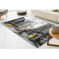 thumbnail image 4 of Yellow Taxi Rug, Street View of New York Rugs, Luxury Rugs, Romantic Couple Rug, 3D Printeds Rug, View Rug, Valentine Gift, Gray Yellow Rug, 2.6'x6.5' - 80x200 cm, 4 of 9