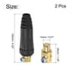 thumbnail image 2 of TIG Soldadura Cable Panel Conector Zócalo Rápido Montaje DKJ 35-50, Negro, 2uds, 2 of 4
