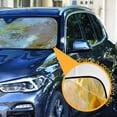 thumbnail image 4 of Foldable Car Windshield Sunshade UV Sun Visor Protector Blocks UV Rays Keeps Vehicle Cool 53x23.5 Inch Whimsical Watercolor Sunflowers, 4 of 8