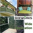 thumbnail image 2 of GFDYREE Expandable Fence Privacy Screen for Balcony Patio Outdoor, Faux Ivy Fencing Panel for Backdrop Garden Backyard Home Decorations - 2PACK, 2 of 7