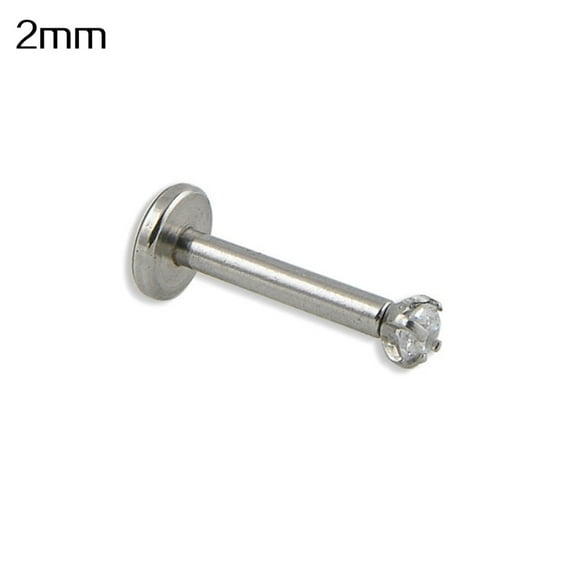 Xinyolin 1Pc 16G Unisex Shiny Rhinestone Lip Ring Nose Stud Earring, Piercing Jewelry