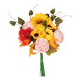 thumbnail image 1 of «Girasol otoñal con rosas y hojas de arce para decoraciones festivas», 1 of 4