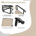thumbnail image 6 of Canddidliike 2-Person Double Rocking Loveseat, Outdoor Patio Furniture Set with Mesh Fabric and Center Tempered Glass Table, 6 of 7