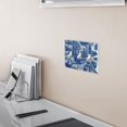 thumbnail image 5 of Yayeee Toggle Light Switch Wall Plate 2-Gang 4.56"x4.48" Decorative Outlet Cover, Blue Garden Pattern, 5 of 7