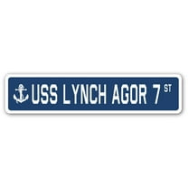 USS LYNCH AGOR 7 Street Sign us navy ship veteran sailor gift