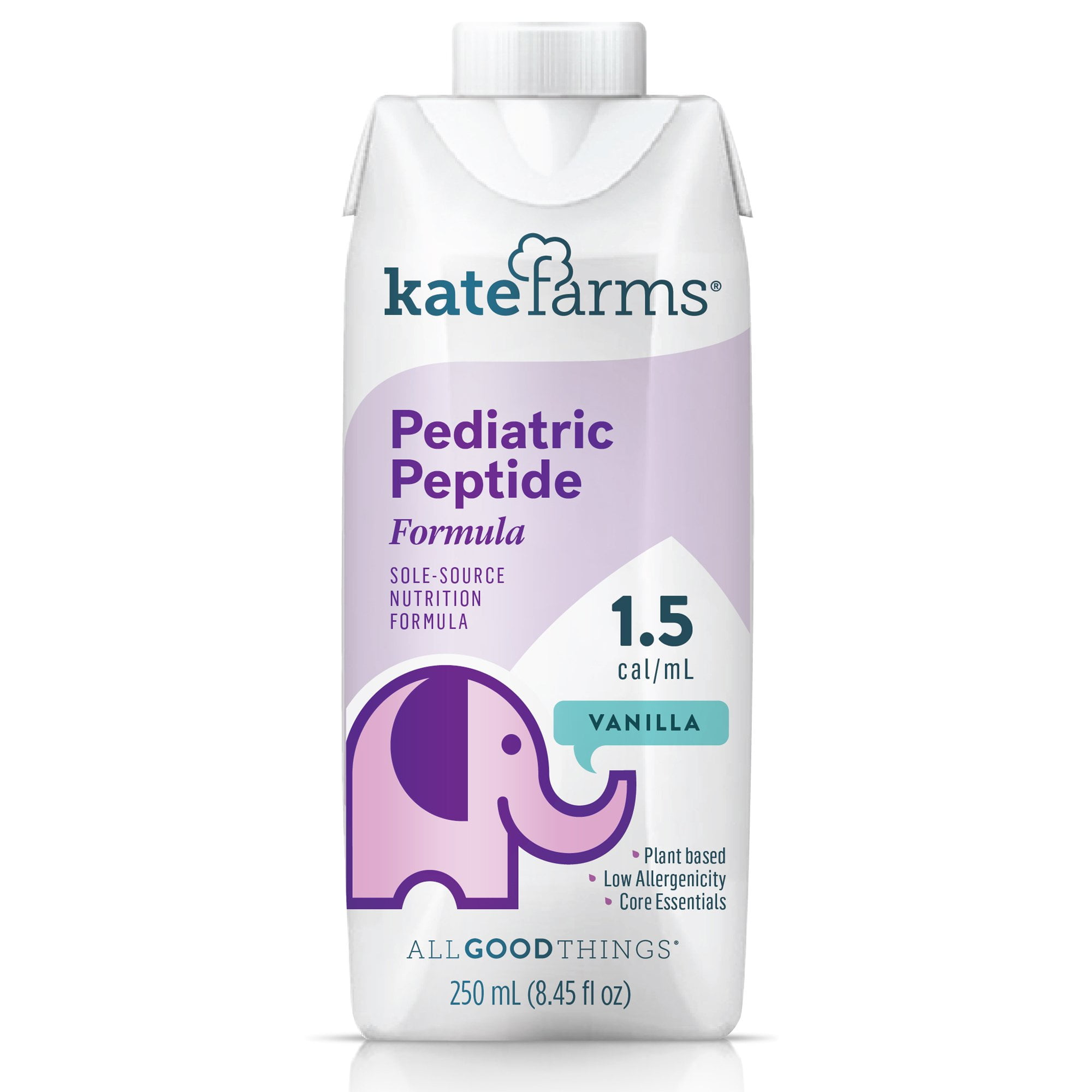 Kate Farms Pediatric Peptide 1 5 Vanilla 12 Count Walmart Com