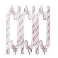 thumbnail image 5 of 6PCS Candy Cane Christmas Tree Ornaments, Shatterproof Red & White Stripe Hanging Decorations, Festive Holiday Tree Decor, Plastic Christmas Ornaments for Home & Party, 5 of 9