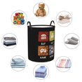 thumbnail image 2 of DouZhe Waterproof Collapsible Large Laundry Baskets, Eat Sleep Game Repeat Gamers Prints Circular Hamper with Handles, 2 of 7