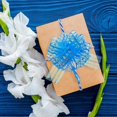thumbnail image 3 of 12 Pcs Pull Bow Large Organza Pull Bow Gift Wrap Pull Bow With Ribbon For Wedding Gift Baskets, 6 Inches Diameter, 3 of 7