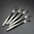 thumbnail image 3 of facefd Fruit Fork Stainless Steel Cake Candy Dessert Forks Party Tableware Solid Toothpicks Bento Box Accessories Type 1 Type 3, 3 of 6