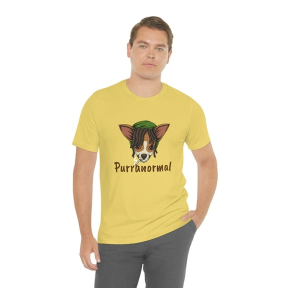 Purranormal Purr Normal Funny Chihuahua Unisex Jersey Short Sleeve Tee