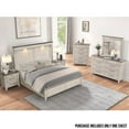 thumbnail image 2 of Roundhill Furniture Walcott 5-Drawer Bedroom Chest, Weathered Dusty-taupe Finish, 2 of 9