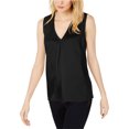 thumbnail image 1 of Blusa con pliegues en la parte delantera I-N-C para mujer negro mediano Pullover, 1 of 1