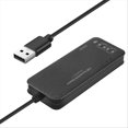 thumbnail image 3 of Adaptador Externo Del Microfono De Los Auriculares La Tarjeta Sonido 7.1 Puertos Eje Usb 2.0 Hub Para Pc Negra, 3 of 5