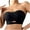 #366-Black, variant on Censtreet Women's Strapless Front Closure Bra One Piece Comfort Wireless Bottom Plus Size Bras