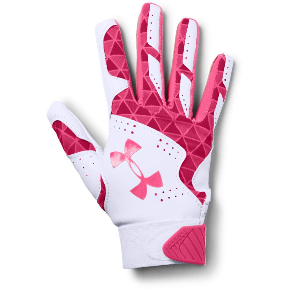 Under Armour Mens Red UA Clean up Baseball Softball Batting Gloves Medium M for sale online 