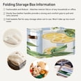 thumbnail image 6 of Lemons and Leaves Square Storage Bins with Handles Collapsible Containing Box 2 Packs, 6 of 9