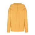 thumbnail image 4 of Viikei Women Coats Clearance Womens Autumn and Winter Casual Temperament Solid Hooded Thickened Long Sleeved Sweater Coat, 4 of 5