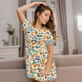 thumbnail image 3 of Naloa Peanuts 8 Print Women Nightgowns,Womens Loungewear,Short Sleeve Sleepwear,Comfy Ladies Nightdress, 3 of 6