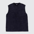 thumbnail image 2 of Men's Sleeveless Denim Tank Top Casual Vintage Washed Look For Summer ComFortable Fit Versatile Style, 2 of 5