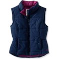 thumbnail image 1 of Aeropostale - Chaleco acolchado con cremallera completa para mujer, azul, mediano, 1 of 1