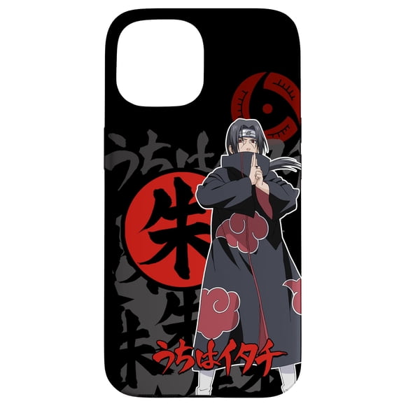 Funda para iPhone 15 Naruto Shippuden Itachi e Íconos