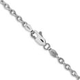thumbnail image 3 of Auriga Fine Jewelry 14K White Gold 3.2mm Open Link Cable Chain Necklace 20inch for Women, 3 of 6