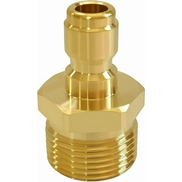 1 Piece Pressure Washer Coupler M22 14mm Male Thread 1/4 Inch Quick Connector Plug Fitting 4500PSI
