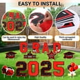 thumbnail image 4 of Class of 2025 Graduation Yard Sign Set Red Glitter Congrats Grad Outdoor Decorations for Celebrations, 4 of 5
