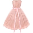thumbnail image 2 of Big Girls' Shiny Tulle Floral Waist Sash Flowers Girls Dresses Mint 8 (FM3B4K0), 2 of 2