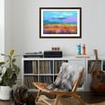 thumbnail image 4 of Art.com Abstract Colorful Oil Painting Landscape Background. Semi Abstract Image of Wildflower and Field. Y Art Print by pluie_r, Brown Frame Wall Art, 44" x 32", 4 of 5