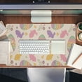 thumbnail image 2 of Pastel Easter Bunny & Egg Pattern Diatomite Mouse Pad - Non-Slip Backing Desk Mat for Spring Office Decor, 2 of 6