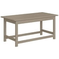 thumbnail image 3 of Westin Outdoor 35" Inch Adirondack Coffee Table for Patio Backyard UV Weather Resistant HDPE Plastic, Weather Wood, 3 of 5