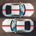 thumbnail image 4 of 3 PCS Car Hood Stripe Sticker Sports Car Truck DIY Decal Stripes Sticker, 4 of 7