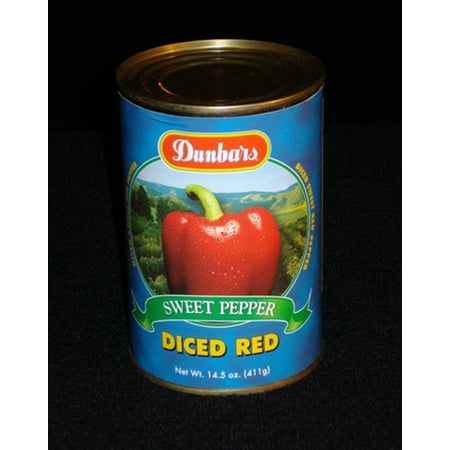 Dunbar Diced Red Peppers 15 oz - Case of 24