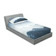 thumbnail image 2 of Ambesonne Nature Fitted Sheet & Pillow Sham Set, Foggy Morning Mountain, Twinxl, Pale Blue, 2 of 2